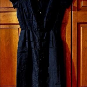 Vintage Women’s 1950s Henry-Lee Black Dress Size 14